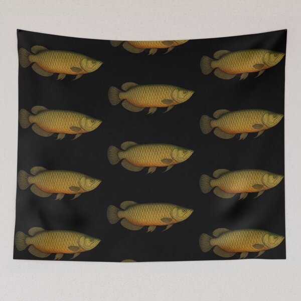 Item preview, Arapaima Fish - Vintage Japanese Inspired Art - Amazon Fish designed and sold by Kabuji Store.