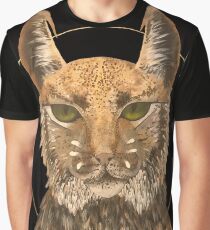Godly Alien Cat Graphic T-Shirt