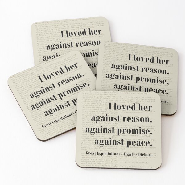 Item preview, Loved Her Great Expectations Charles Dickens Quote designed and sold by kakarikihill.