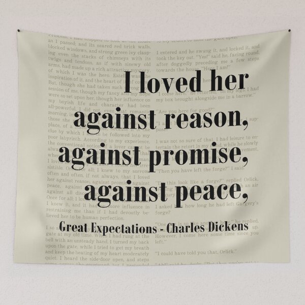 Item preview, Loved Her Great Expectations Charles Dickens Quote designed and sold by kakarikihill.