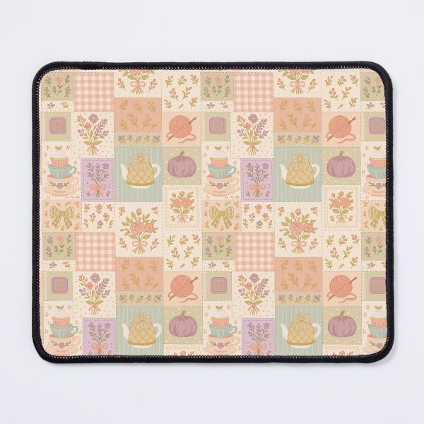 Artikelvorschau, Bezauberndes florales Grandmacore-Patwork-Muster – Pastell-Quilt-Design entworfen und verkauft von Sunnyneststudio.