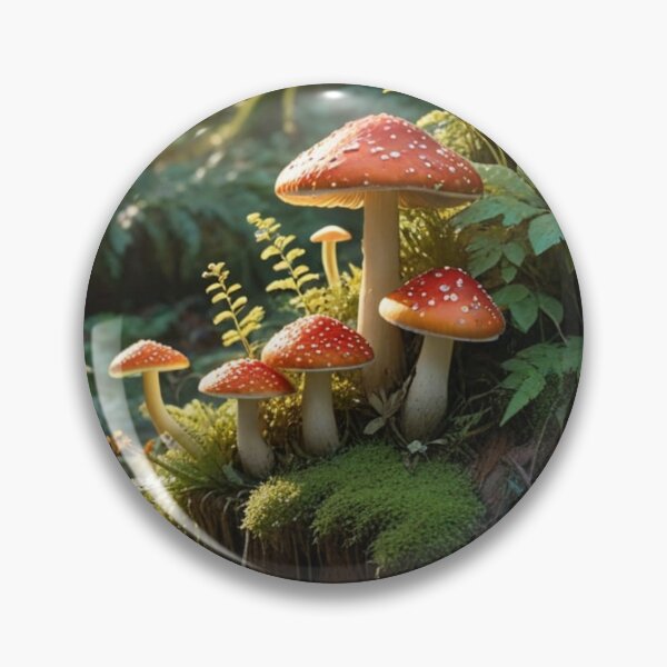 Item preview, Enchanted Redcapped Mushroom Forest designed and sold by The Digital Compass.