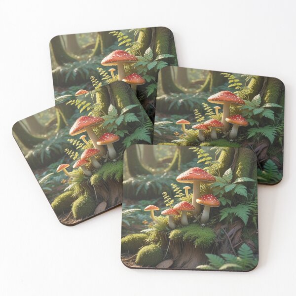 Item preview, Enchanted Redcapped Mushroom Forest designed and sold by The Digital Compass.
