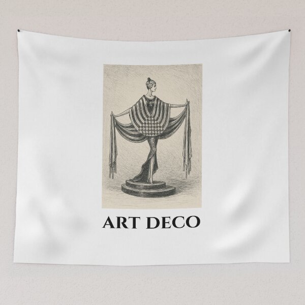 Item preview, Art Deco Diva – Elegant Ink Illustration designed and sold by Fleetwood1994.