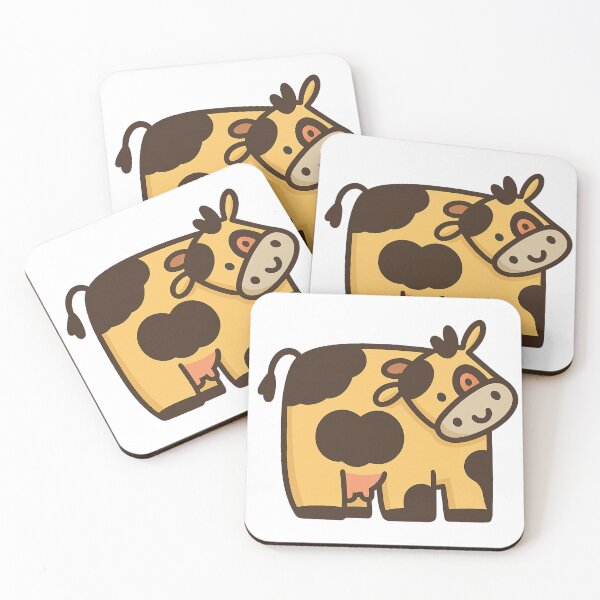 Item preview, Cute Cartoon Cow – Smiling Farm Animal Sticker designed and sold by CanSparkleArt.
