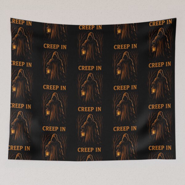 Item preview, Creep In Lantern Grim Reaper Halloween Dark Forest designed and sold by Taans-Creation.