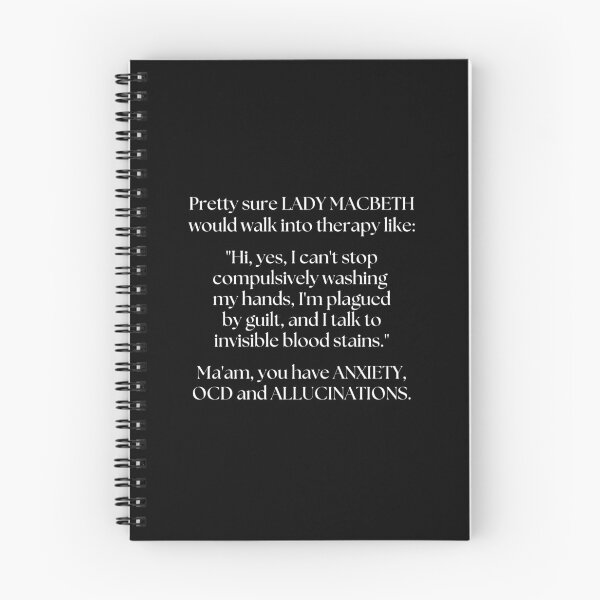 Item preview, Lady Macbeth Has OCD and Anxiety designed and sold by ObsidianDaz.