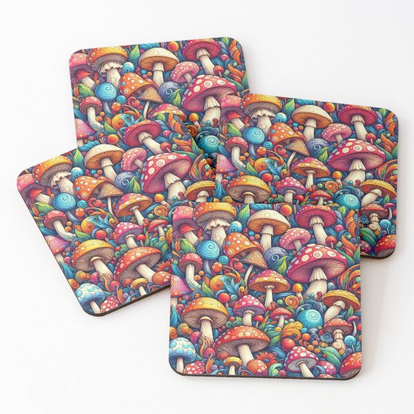 Item preview, Woodland Toadstools & Mushrooms designed and sold by The Digital Compass.