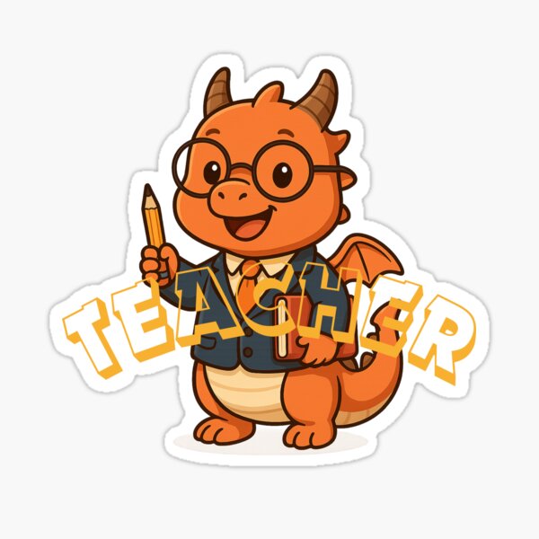 Item preview, Chibi Dragon in Teacher Outfit - Dragon Occupation designed and sold by Dragon-Act-Art.