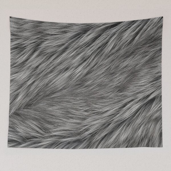 Item preview, Elegant Gray Fur Texture – Realistic Soft Fur Pattern designed and sold by Unlimited-Style.