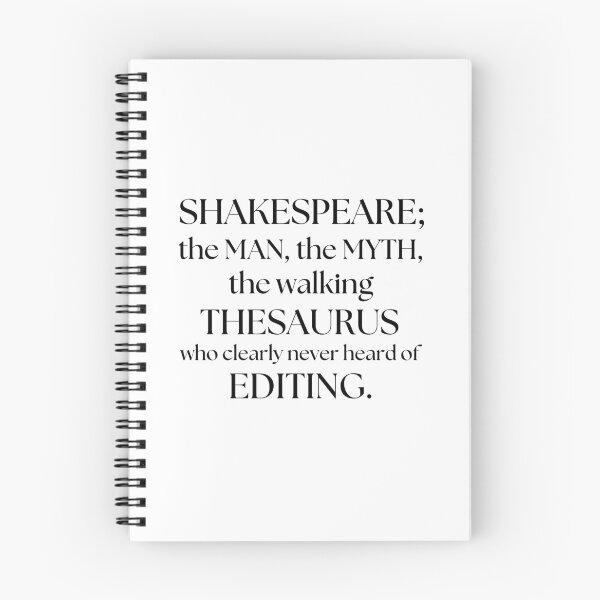 Item preview, Shakespeare Man Myth Walking Thesaurus designed and sold by ObsidianDaz.