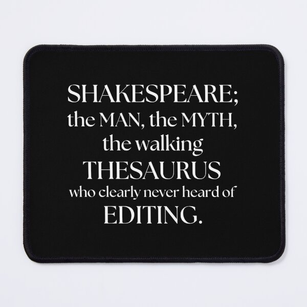 Item preview, Shakespeare Man Myth Walking Thesaurus designed and sold by ObsidianDaz.
