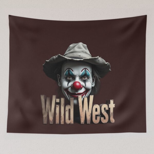 Item preview, Wild West Clown: Chaos in a Cowboy Hat" designed and sold by muta1993.