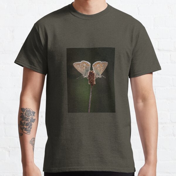 Pair of Common Blue Butterflies Classic T-Shirt
