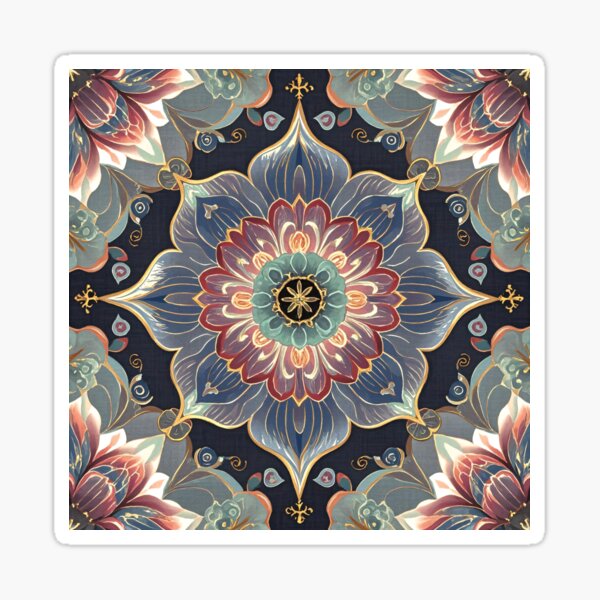 Item preview, Ornamentales Blumenmuster designed and sold by Kayslab.