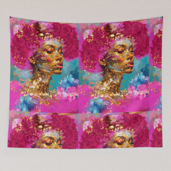 Item preview, Abstract - Pink & Gold series n°23082 designed and sold by AKANKEDESIGN.