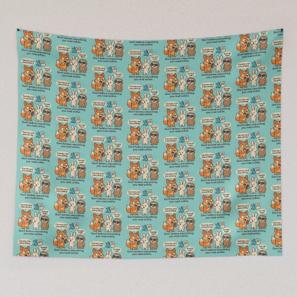 Item preview, Don’t Believe Everything You Read Online | Funny Animal Art designed and sold by wibby-color.