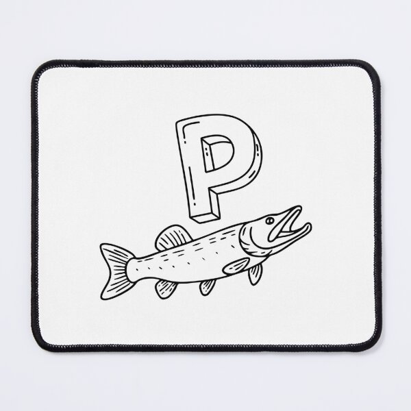 Item preview, An illustration of letter P stand for pike designed and sold by rasagamastore.