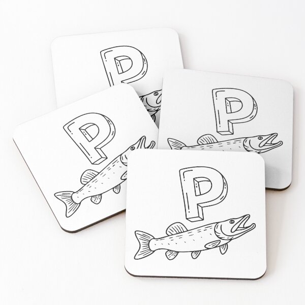 Item preview, An illustration of letter P stand for pike designed and sold by rasagamastore.