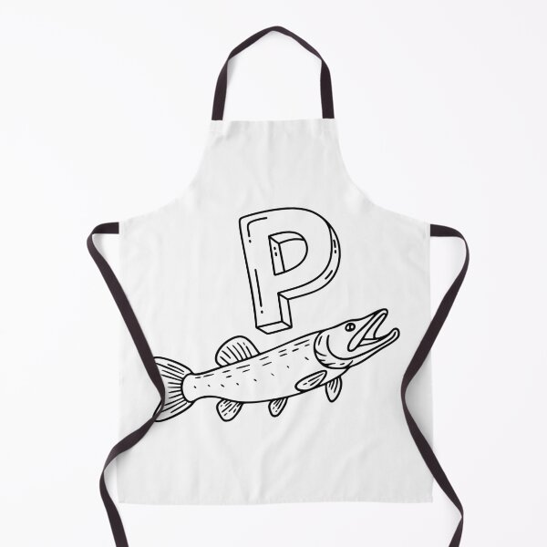 Item preview, An illustration of letter P stand for pike designed and sold by rasagamastore.
