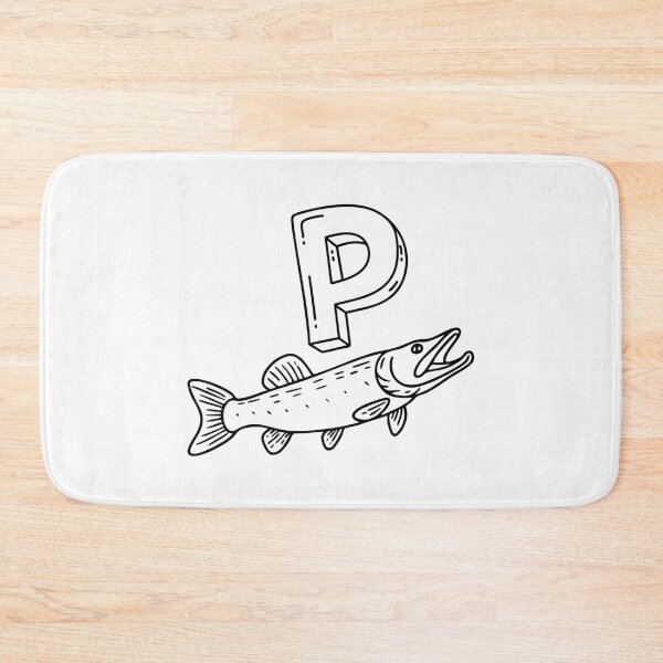 Item preview, An illustration of letter P stand for pike designed and sold by rasagamastore.