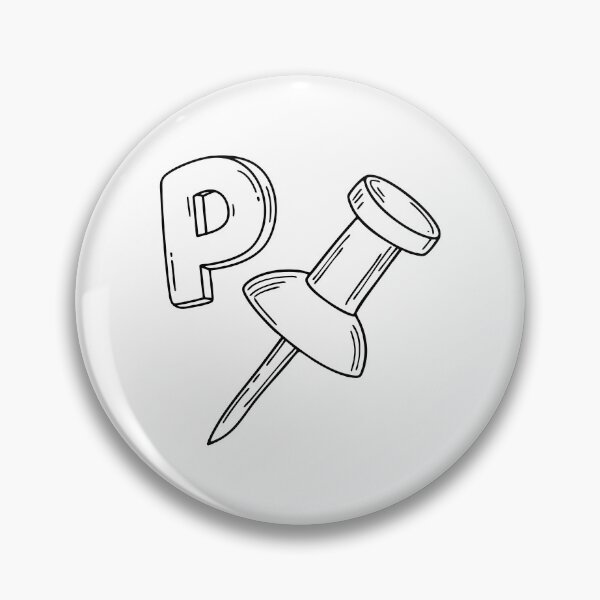 Item preview, An illustration of letter P stand for pin designed and sold by rasagamastore.
