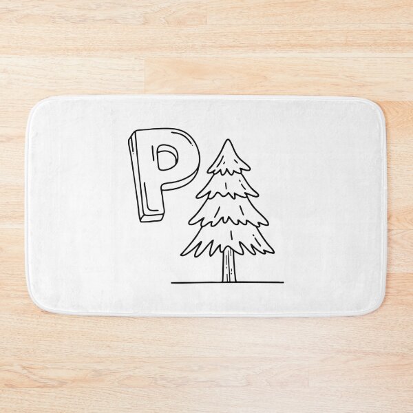 Item preview, An illustration of letter P stand for pine designed and sold by rasagamastore.