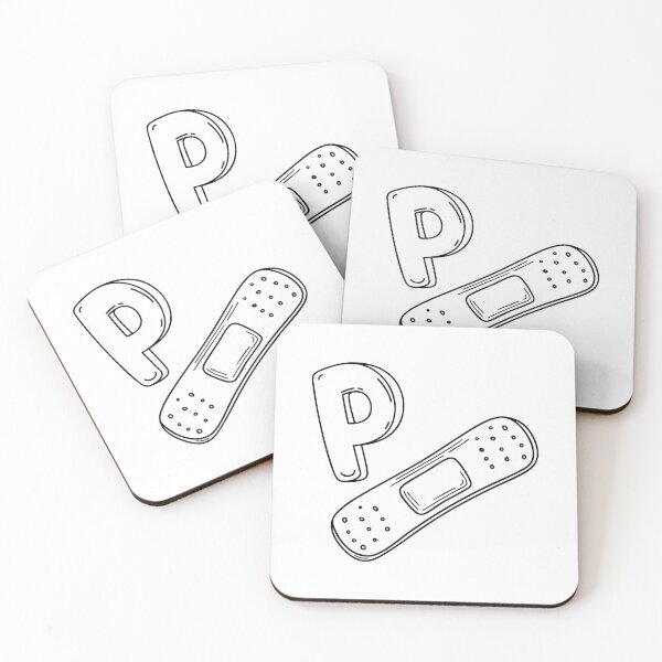 Item preview, An illustration of letter P stand for plaster designed and sold by rasagamastore.