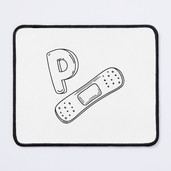 Item preview, An illustration of letter P stand for plaster designed and sold by rasagamastore.