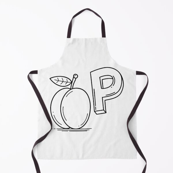 Item preview, An illustration of letter P stand for plum designed and sold by rasagamastore.