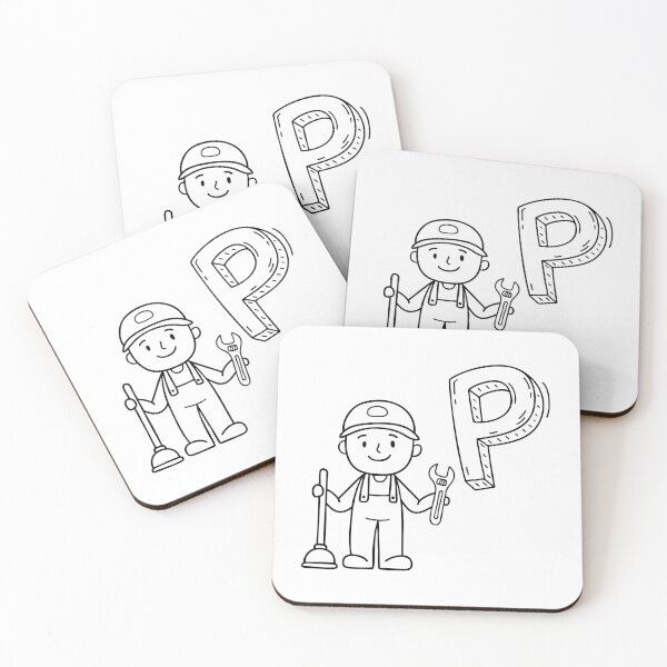 Item preview, An illustration of letter P stand for plumber designed and sold by rasagamastore.