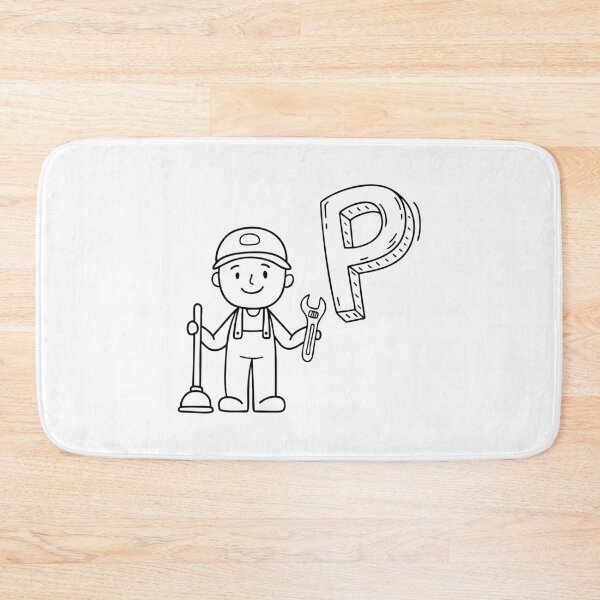 Item preview, An illustration of letter P stand for plumber designed and sold by rasagamastore.