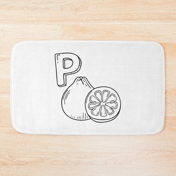 Item preview, An illustration of letter P stand for pomelo designed and sold by rasagamastore.
