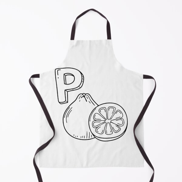Item preview, Una ilustración de la letra P que representa el pomelo. designed and sold by rasagamastore.