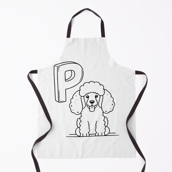 Item preview, An illustration of letter P stand for poodle designed and sold by rasagamastore.
