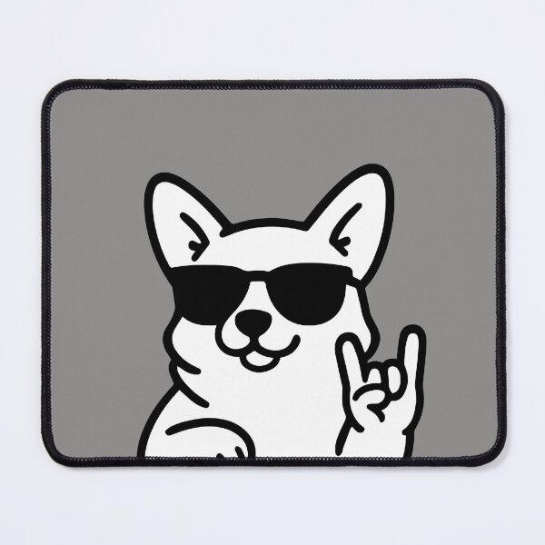 Item preview, Rock Corgi with Sunglass designed and sold by LifeParody.