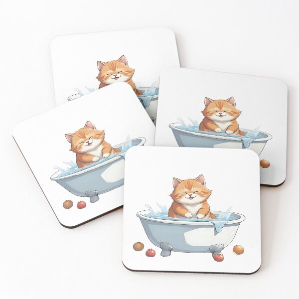 Item preview, cat in a bathtub designed and sold by MinezJi15.