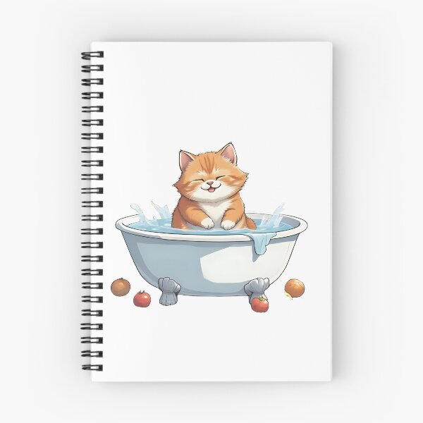 Item preview, cat in a bathtub designed and sold by MinezJi15.