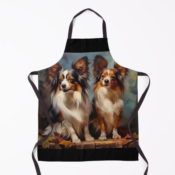 Item preview, Two Papillon Dogs Portrait  designed and sold by PetsArt.