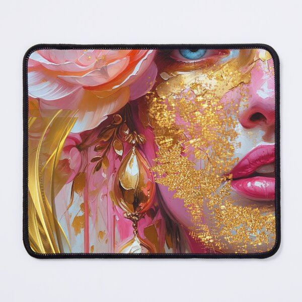 Item preview, Abstract - Pink & Gold series n°23077 designed and sold by AKANKEDESIGN.