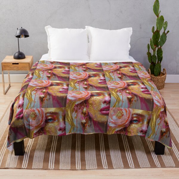 Item preview, Abstract - Pink & Gold series n°23077 designed and sold by AKANKEDESIGN.