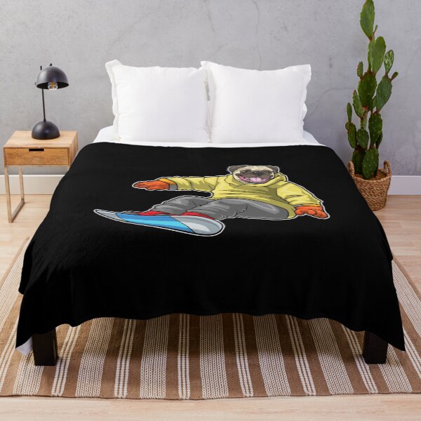 Item preview, Pug Snowboarder Snowboard designed and sold by Snabdesign84.