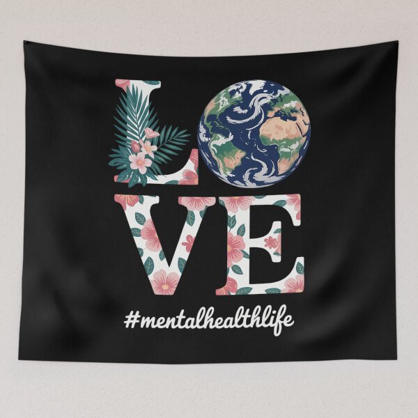 Item preview, Mental Health Love World Earth Day 52nd Anniversary 2025 designed and sold by brynatshop.