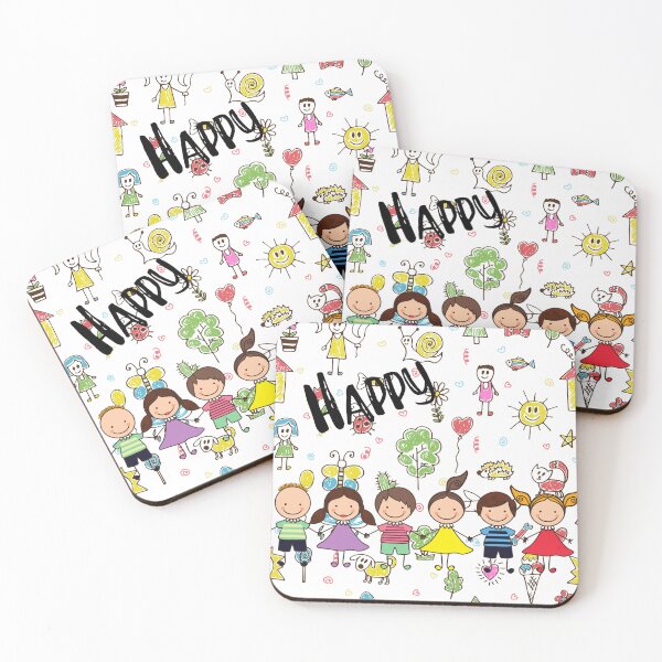Item preview, Happy children Happy children painting motif designed and sold by MarthasHus.