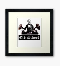 Retro vintage DJ Framed Print