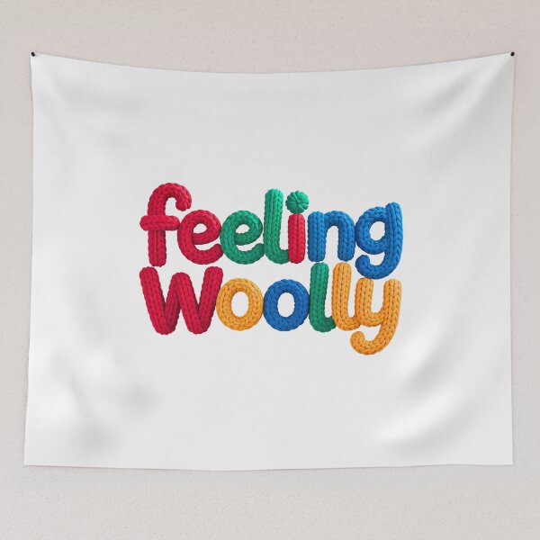 Item preview, Knitting-Inspired Colorful Feeling Woolly with Wool Texture Knit Life designed and sold by w1ckerman.