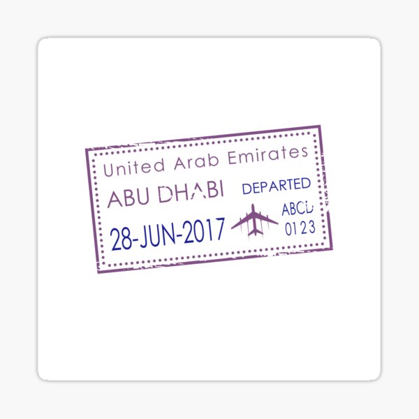 Item preview, United arab emirates travel stamp designed and sold by theirishtea.
