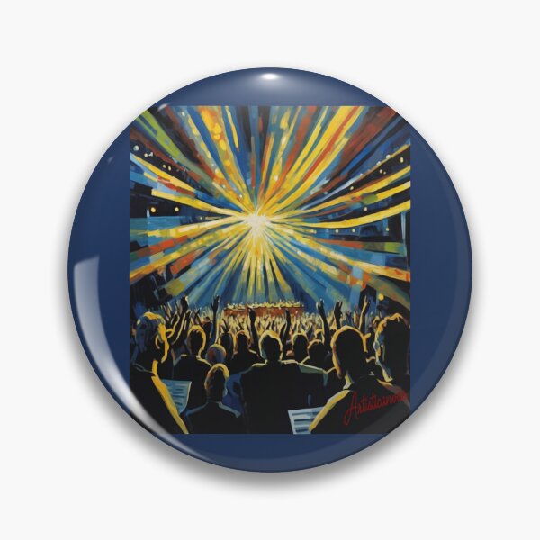 Item preview, "Electric Excitement: Enthralled Crowd at a Concert" designed and sold by Artisticanvas.