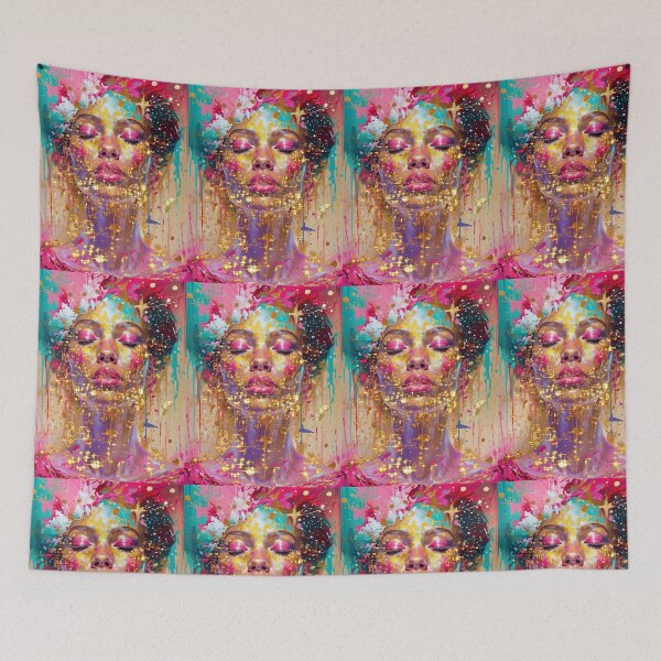 Item preview, Abstract - Pink & Gold series n°23079 designed and sold by AKANKEDESIGN.