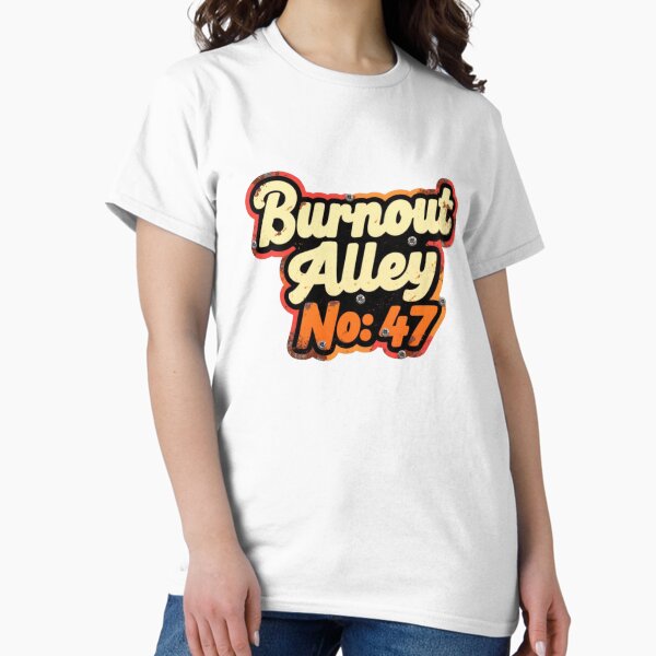 Item preview, burnout alley no: 47 graffiti text design designed and sold by CrowDesign46.